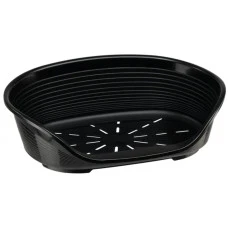 Пластиковий лежак для собак та котів Ferplast Siesta Deluxe 4 чорний 61.5х45х21.5 см 70204936