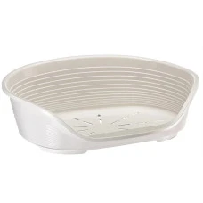 Пластиковий лежак для собак та котів Ferplast Siesta Deluxe 6 білий 70.5х52х23.5 см 70206911
