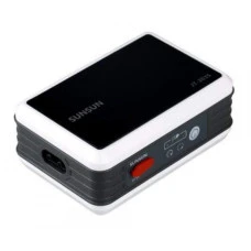 Компрессор для аквариума SunSun JT-203S двухканальный на аккумуляторе 2 Вт 2х2 л/мин до 240 л