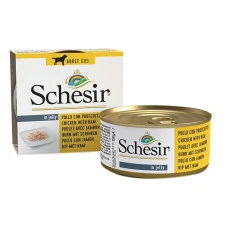 Вологий корм для собак Schesir Chicken Ham філе курки з шинкою 150 г 712554