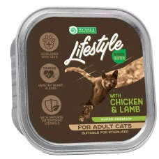 Влажный корм для стерилизованных котов Nature's Protection Lifestyle (suitable for sterilized) with Chicken&Lamb с курицей и ягненком 85 г