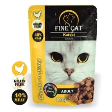 Влажный корм для котов Fine Cat Chicken in Sauce Курица в соусе 100 г 8001