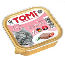 Влажный корм для котов TOMi Shrimps с креветками 100 г 320068