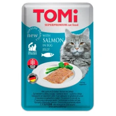 Влажный корм для котов TOMi Salmon In Egg Jelly лосось в яичном желе 100 г 490891