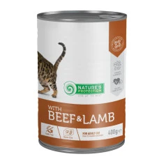 Влажный корм для котов Nature's Protection with Beef & Lamb с говядиной и ягненком 400 г