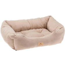 Лежак для собак та котів Ferplast Coccolo Microfleece 60 бежевий 66x50x20 см 83316013