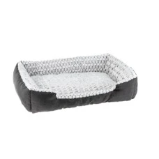 Лежак для собак і котів Ferplast Sweetie 90 зі штучним хутром сірий 91x72 x19 см 81064799