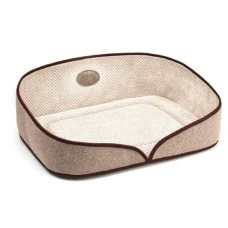 Лежак для собак и котов Kareline из войлока бежевый 50x39x17 см 30038/3