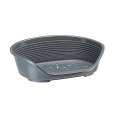 Пластиковий лежак для собак та котів Ferplast Siesta Deluxe 8 сірий 82х59.5х25 см 70208947