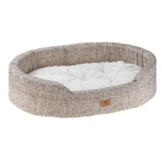 Лежак для собак і котів Ferplast Dandy F 65 зі штучним хутром коричневий 65х46х17 см 82943098