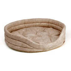 Лежак для собак и котов Kareline с тефлоновой пропиткой коричневый 50x44x14 см 30056/2