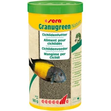 Корм для травоядных цихлид Sera Granugreen Nature в гранулах 1000 мл (565 г) 003964