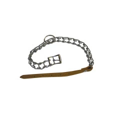Ошейник-цепочка Croci Walking Line с кожаным ремешком 2.5х40 см C5AS0670