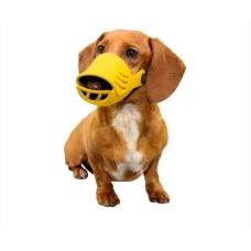 Намордник качечка для собак Artero Dog Muzzle S жовтий 10.9x14 см P345