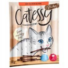 Лакомство для котов Catessy Sticks с лососем 5 г 515335 ЦЕНА ЗА 1 ШТ