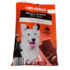 Лакомство ORLANDO для собак полоски из говядины 200 г 20971571