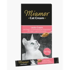 Рідкі ласощі для котів Miamor Cat Lachs-Cream для зміцнення імунітету 15 г 743022 ЦІНА ЗА ШТ