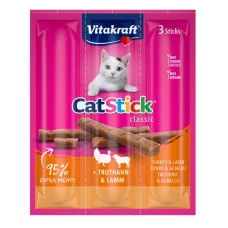 Лакомство для котов Vitakraft мясные палочки с индейкой и ягненком 18 г 24192