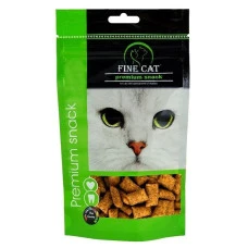 Лакомство для котов Fine Cat Anti Hairball подушечки выведения шерсти с курицей 80 г 982
