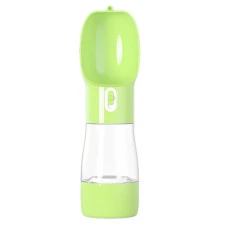 Дорожная поилка-кормушка для собак Pet Water Cup 2 в 1 оливковая Ø 7.4x26 см 350 мл 6784