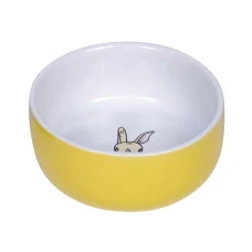 Миска для гризунів Nobby Rabbit керамічна жовта Ø 11x4.5 см 300 мл 73750