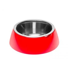 Миска для собак та котів Ferplast Jolie Small металева червона Ø 17.1x5.5 см 500 мл 70982022