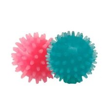 Набор игрушек для собак FOX TF-201 Мячи с шипами красный+синий с запахом ванили 4 см 