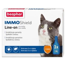 Капли против внешних паразитов для котов Beaphar IMMO Shield от 1 до 10 кг ЦЕНА ЗА 1 ШТ 13581
