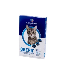 Протипаразитарний нашийник для котів Healthy Pet Оберіг 35 см синій 103053