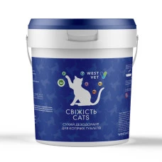Сухий дезодорант для котячих туалетів West Vet Свіжість Cats 5 кг 6809