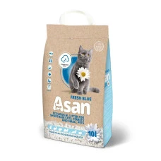 Целюлозний наповнювач для котів та гризунів Asan Fresch Blue Bio 10 л 03528