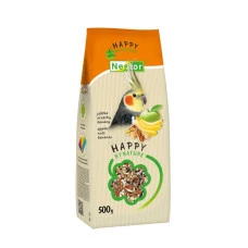 Корм для середніх папуг Nestor Premium яблуко, горіх, банан 500 г 3074