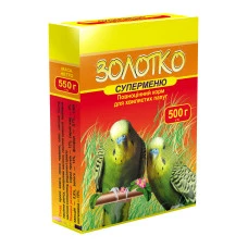 Корм для хвилястих папуг Золотко Суперменю 500 г 3845