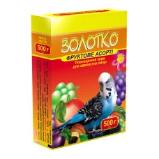 Корм для волнистых попугаев Золотко Фруктовое ассорти 500 г 3847