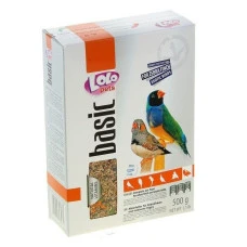 Повнораційний корм для амадин та екзотичних птахів Lolo Pets 500 гр LO-72303