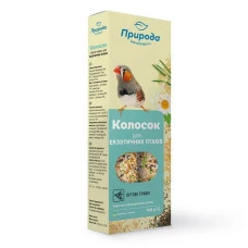 Лакомство для экзотических птиц Природа Колосок луговые травы 140 г 740054