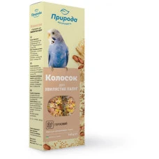Лакомство для волнистых попугаев Природа Колосок ореховый 140 г 740025