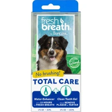 Набір для догляду за зубами для собак TropiClean Fresh Breath Total Care добавка у воду та гель 30 мл/118 мл 003187