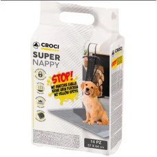 Пелюшки для собак Croci Super Nappy з активованим вугіллям 84х57 см 14 шт C6028171