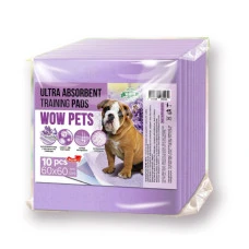 Пелюшки для собак Wow Pets Ultra Absorbent з ароматом лаванди 60x60 см ЦІНА ЗА 1 ШТ WPP80460