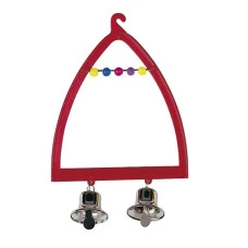 Игрушка для птиц Ferplast PA 4058 Качели с колокольчиками красные 9.5x14 см 84058799
