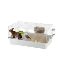 Клітка для кроликів та морських свинок Ferplast Rabbit 100 світло-сіра 95х57х46 см 57052370