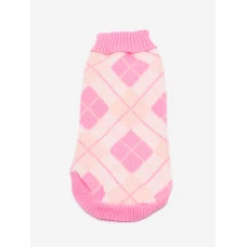 Свитер для собак и котов EcoToys Diamond XL ромбы розовый A: 35 см B: 34 см C: 26 см 6963