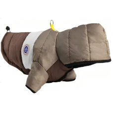 Куртка для собак та котів EcoToys Coffee-Grey M сіро-коричнева A: 29 см B: 43 см C: 29 см X-7003