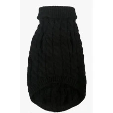 Светр для собак та котів EcoToys Black M чорний A: 25 см B: 36 см C: 27 см 6977