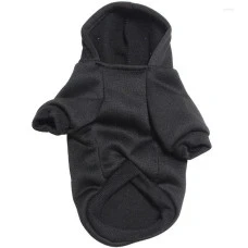 Худі для собак та котів EcoToys Black S чорне A: 21 см B: 29 см C: 22 см 7048