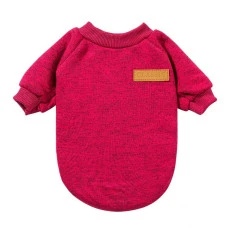 Кофта для собак та котів EcoToys Rose XXL ряба малинова A: 42 см B: 56 см C: 32 см X-7140