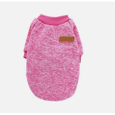 Кофта для собак та котів EcoToys Bright Pink XS ряба яскраво-рожева A: 20 см B: 31 см C: 19 см 7098