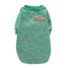 Кофта для собак и котов EcoToys Green XS рябая зеленая A: 20 см B: 31 см C: 19 см 7068