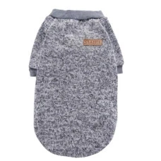 Кофта для собак та котів EcoToys Grey XS ряба сіра A: 20 см B: 31 см C: 19 см 7074